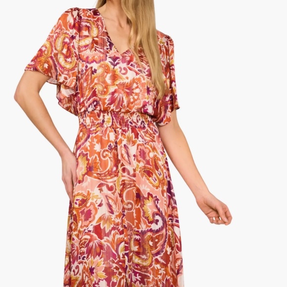 CeCe Size M Fluttersleeve Dress - Picture 1 of 10